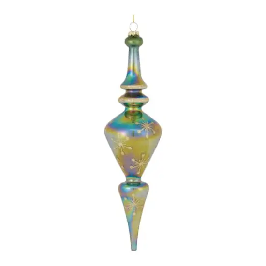 4ct. 13" Iridescent Glass Finial Drop Ornaments {5}