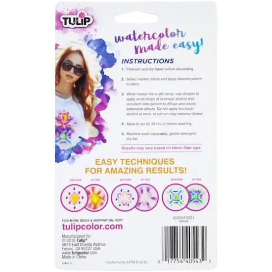 Tulip&reg; Fabric Rainbow Watercolor Markers {3}