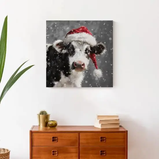 Christmas Town Square 24" x 24" Canvas Wall Art {5}