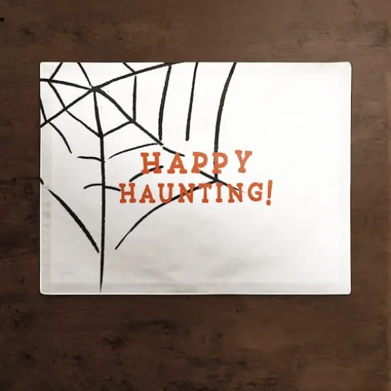 Haunting Web Polyester Twill Placemat {3}