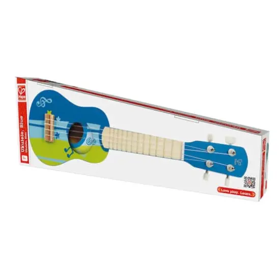 Hape Blue & Green Kid's Wooden Toy Ukulele {7}