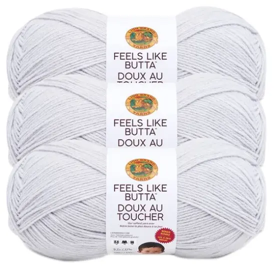 3 Pack Lion Brand&reg; Feels Like Butta&trade; Yarn Pale Gray {1}
