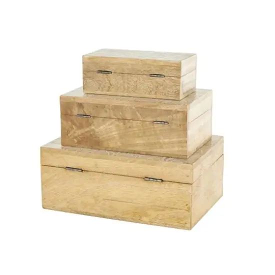 Brown & Whitewashed Scroll Storage Box Set {8}