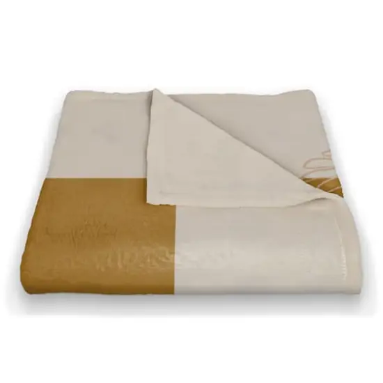 Sunset Florals Coral Fleece Throw Blanket {3}