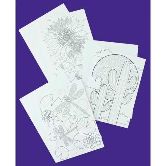 Leisure Art&reg; Dot Art 24-Piece Botanical Card and Envelope Set {4}