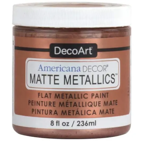 DecoArt&reg; Americana Decor&reg; Matte Metallics&trade; Paint, 8oz. Rose Gold {1}