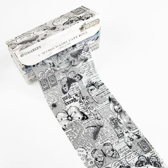 49 And Market Curators Essential 4" Wings Washi Tape Roll {4}