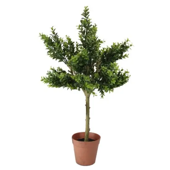 26" Potted Two-Tone Artificial Sweet Grass Tree {1}