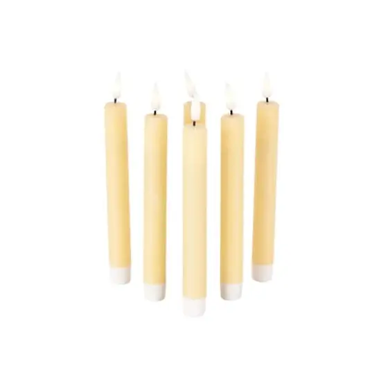 8" Flameless Wax Candles with Remote Control, 6ct. Yellow {4}