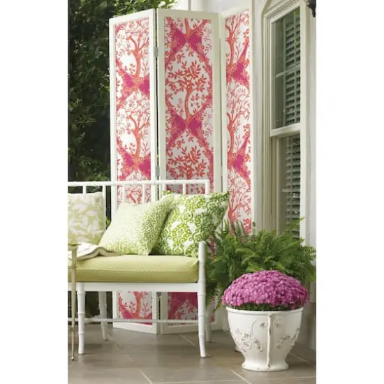 RoomMates Tree & Vine Ogee Peel & Stick Wallpaper Pink and orange {4}