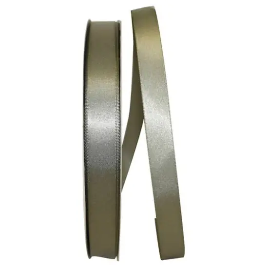 JAM Paper 5/8" x 100yd. Satin Single Face Ribbon Old Willow {1}