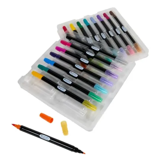 Crayola&reg; 32 Color Brush & Detail Dual Tip Markers {7}