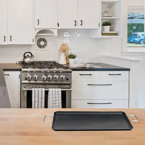 Brentwood 19" Nonstick Aluminum Double-Burner Griddle Pan {8}