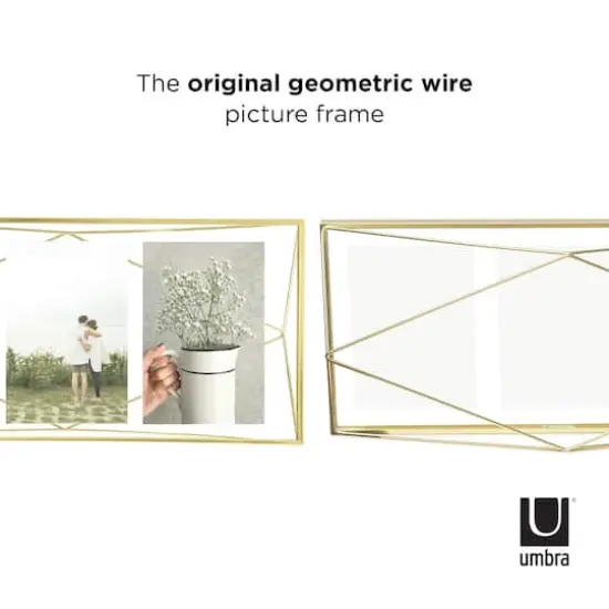 Umbra Matte Brass Prisma 3 Opening Picture Frame {3}