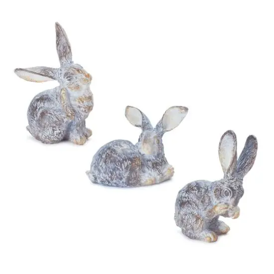Garden Rabbit Figurine Set {1}