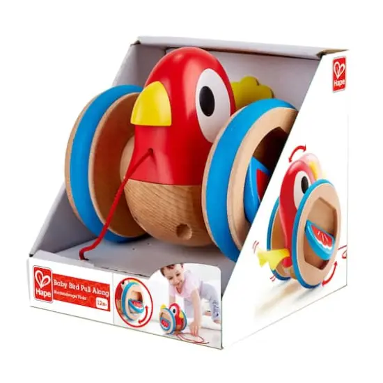 Hape Baby Bird Pull-Along Wooden Toddler Toy {7}