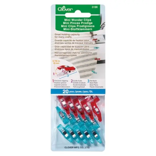 Clover Blue & Red Wonder Clips, 20ct. {1}