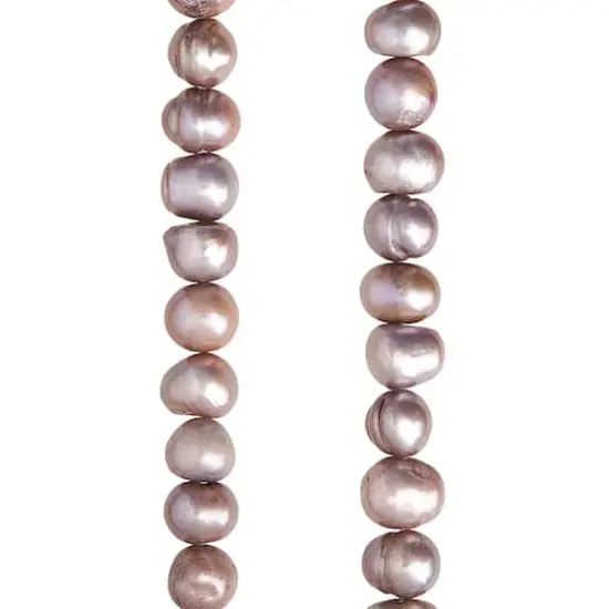 Dark Gray Pearl Potato Beads, 8mm by Bead Landing&trade; {1}