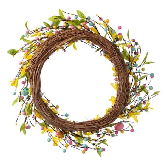 Glitzhome&reg; 22" Easter Egg Wreath {9}