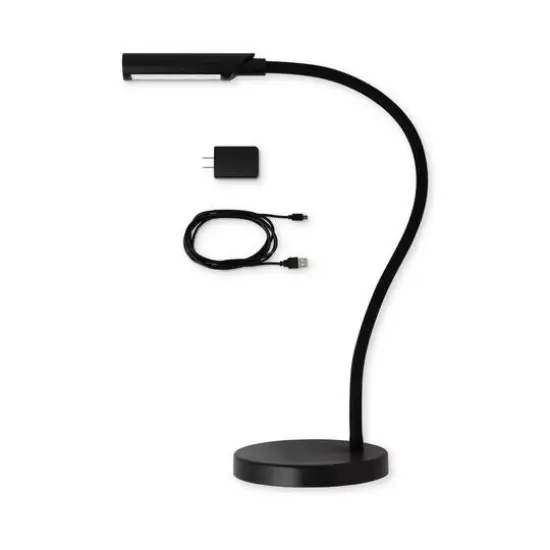 UberLight&trade; Flex 4200TL Black LED Task Light Lamp with Base {8}