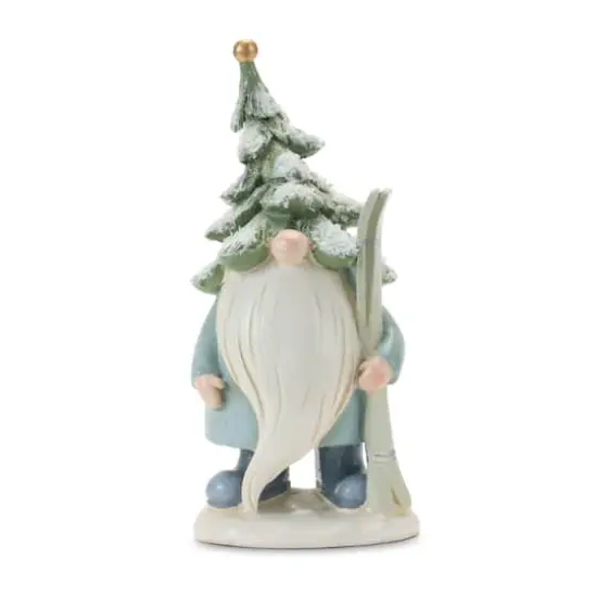 Pine Tree Gnome with Skis & Skates Set {4}