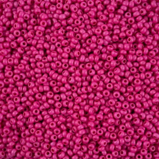 John Bead Terra Intensive 8/0 Czech Glass Seed Beads, 500g Pink Matte {1}