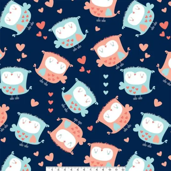 Camelot Fabrics Emma & Mila&reg; Owls Fleece Precut Fabric Bundle {4}