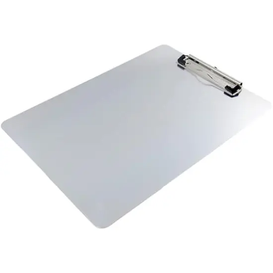 JAM Paper Letter Size Aluminum Clipboard Silver {5}