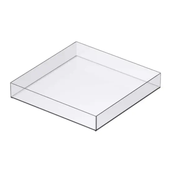 12" x 12" Clear Stackable Storage Tray by Simply Tidy&trade; {1}