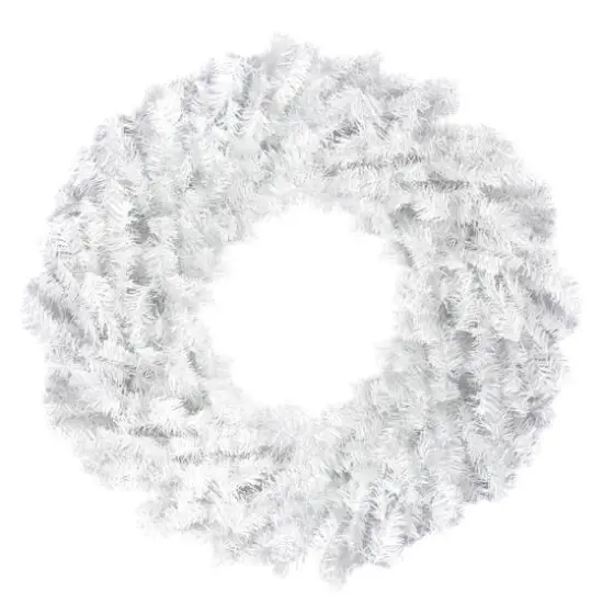 24" White Canadian Pine Artificial Christmas Wreath {1}