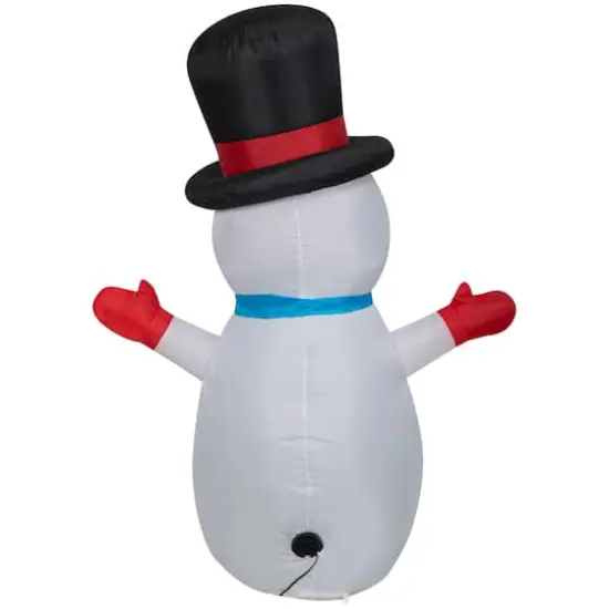 4ft. Airblown&reg; Inflatable Christmas Little Snowman in Top Hat {5}