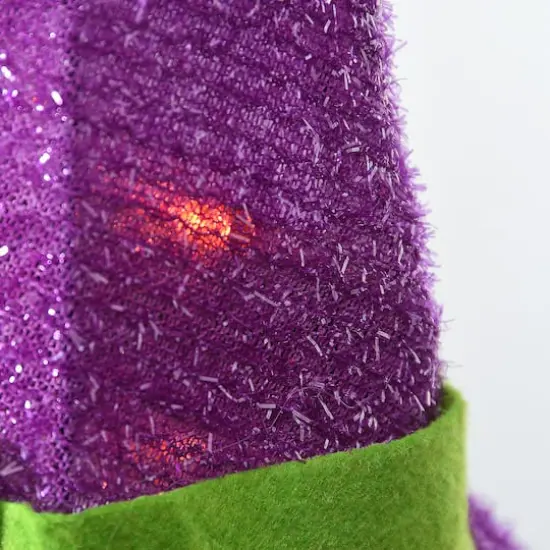 23" Multicolor LED Witch Hat Halloween Garden Stakes {4}