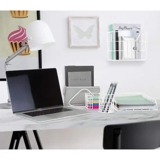 Sorbus 5-Piece Desk Organizer Set for Home & Office White {3}