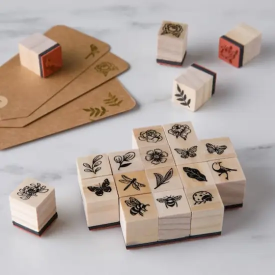 Bugs & Flowers Wood Stamp Set by Recollections&reg; {7}