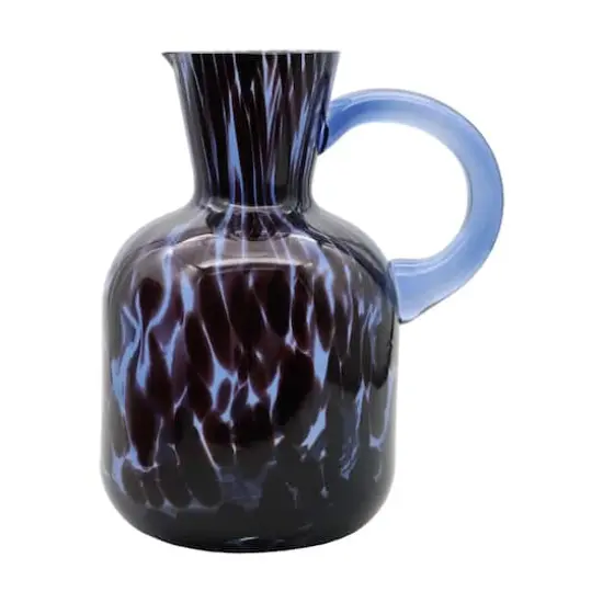 7.5" Blue Glass Vase Pitcher by Ashland&reg; {1}