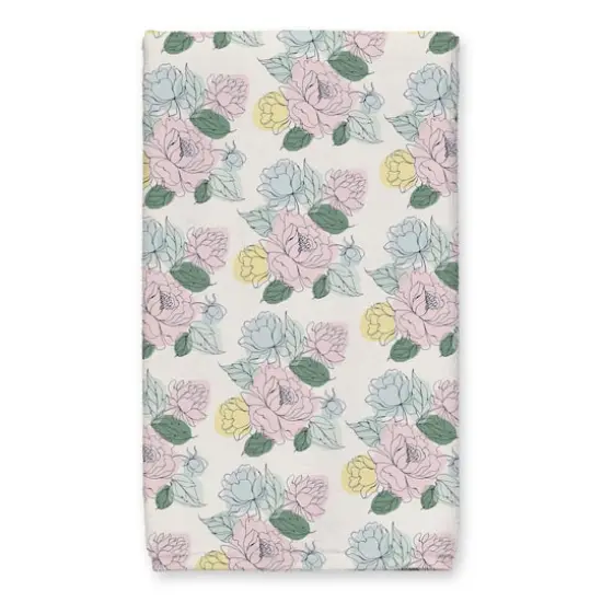 Floral Sketch Gather Tea Towel Set {4}