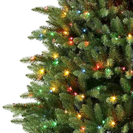 7.5ft. Pre-Lit Fraser Fir Artificial Christmas Tree, Color Select Clear & Multi-Colored Lights {5}