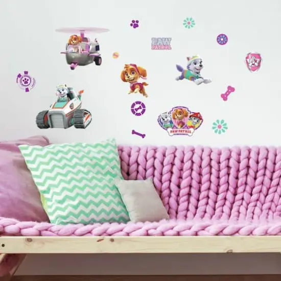RoomMates Paw Patrol Girl Pups Peel & Stick Wall Decals {5}