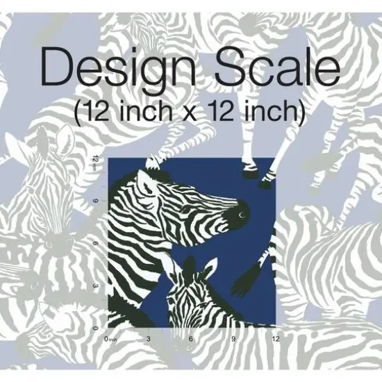 RoomMates Herd Together Peel & Stick Wallpaper Blue {7}