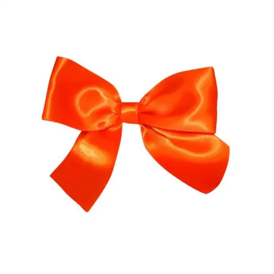 JAM Paper 4" Satin Twist Tie Bows, 50ct. Orange {1}