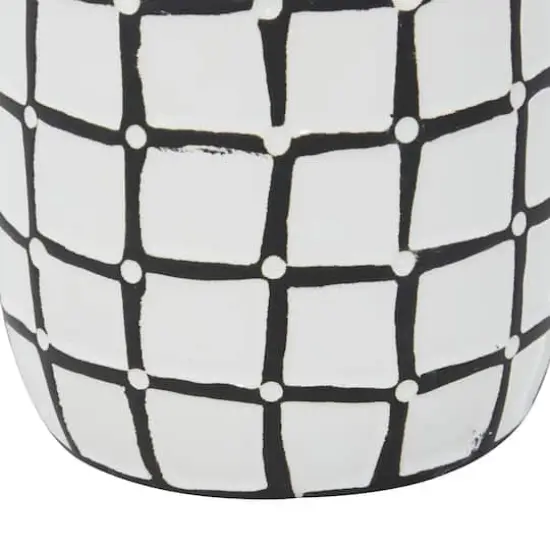 White Ceramic Coastal Vase Set {6}