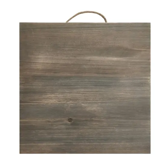 10" x 10" Graywashed Wood Square Plaques by Make Market&reg;, 2ct. {1}