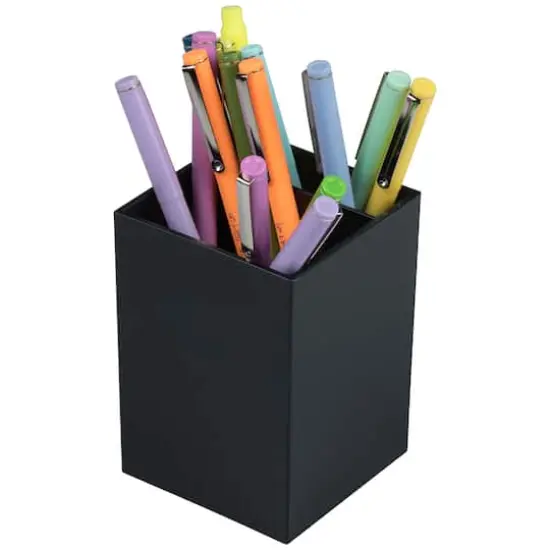 JAM Paper Plastic Pen Holder Black {6}