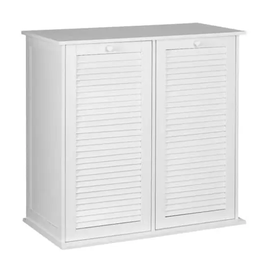 Household Essentials Tilt-out Cabinet Laundry Sorter with Shutter Front {1}