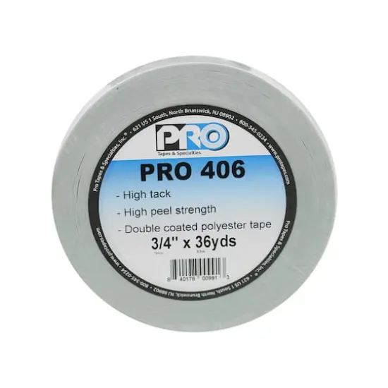 Pro Tape Pro 406 Double Stick Adhesive Tape 3/4" x 36yd. {1}