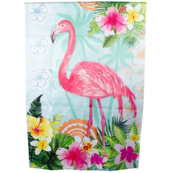 Tropical Flamingo Spring Outdoor House Flag {4}
