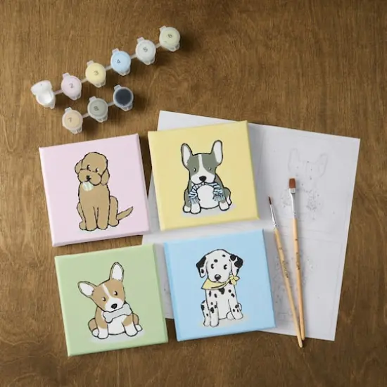 Dogs Paint-by-Number Gallery Mini Kit by Artist's Loft&reg; {3}
