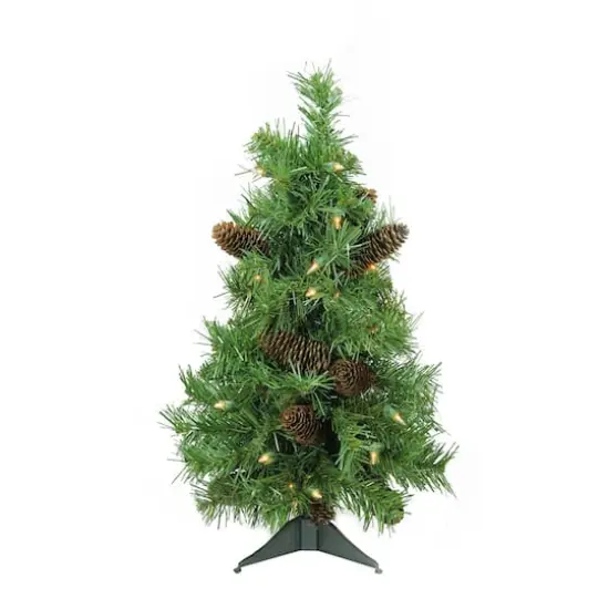 2ft. Pre-Lit Full Dakota Pine Artificial Christmas Tree, Clear Dura-Lit&reg; Lights {6}