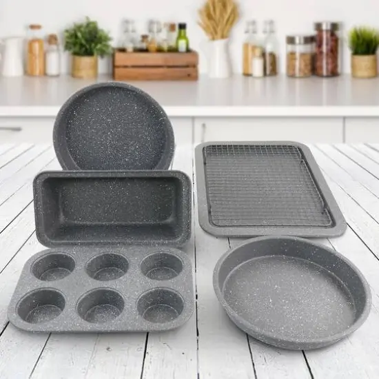 Oster Greystone 6 Piece Carbon Steel Non Stick Bakeware Set {8}