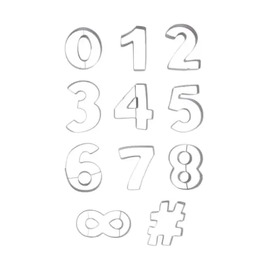 Numbers Stainless Steel Cookie Cutter Set by Celebrate It&reg; {1}